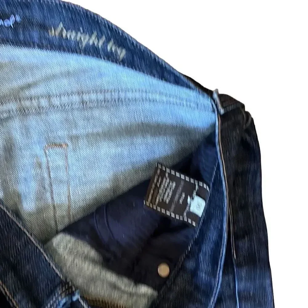 Seven for all mankind straight leg, dark blue denim, jeans, size 30